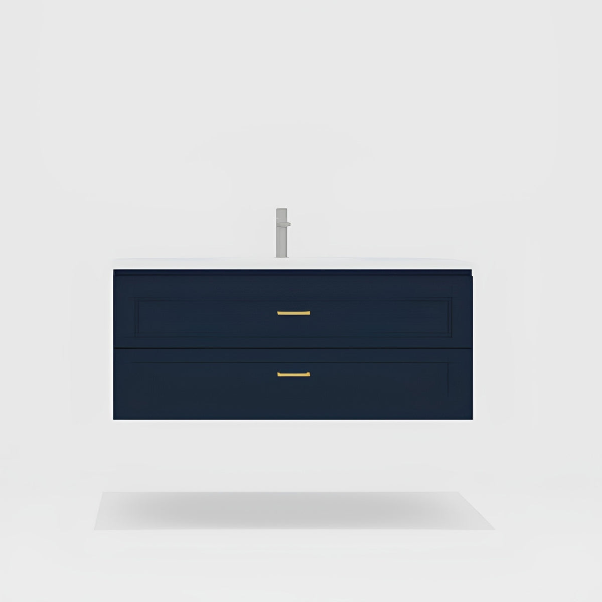 Variant Timberline Nevada Plus Classic Wall Hung Vanity with Stadium Mineral Composite Top NVPC-V-1200-C-STD-W - The Blue Space