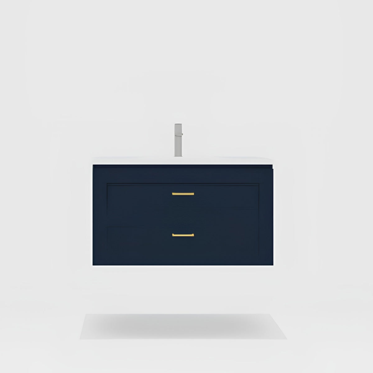 Variant Timberline Nevada Plus Classic Wall Hung Vanity with Stadium Mineral Composite Top NVPC-V-900-C-STD-W - The Blue Space