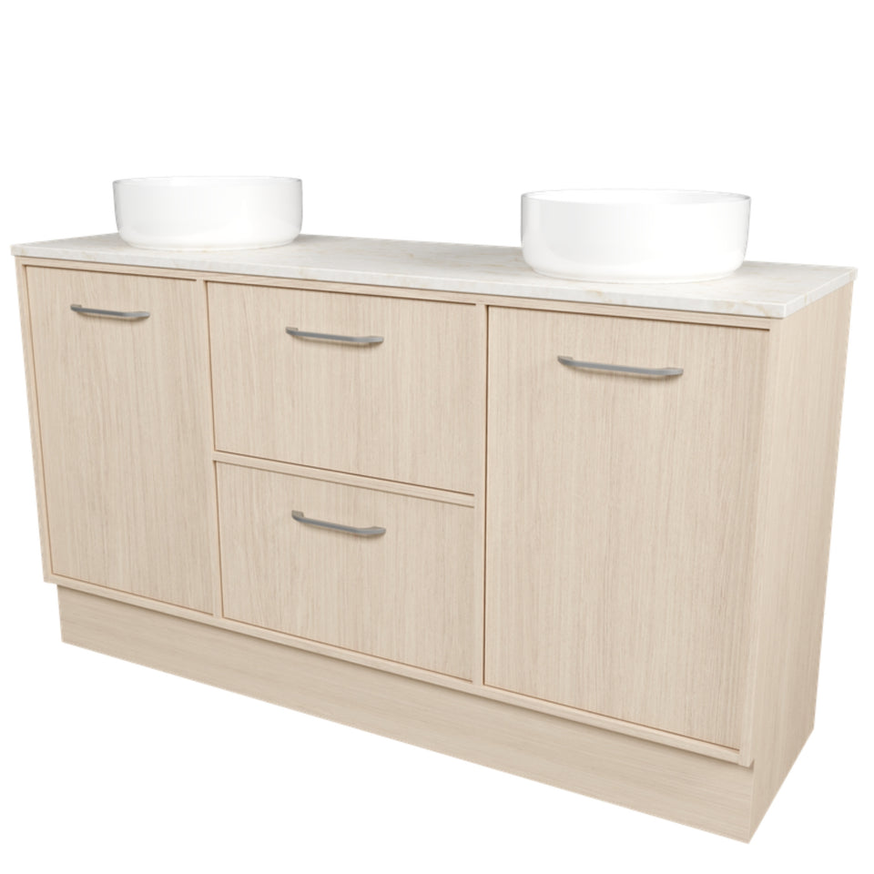 Timberline Takano Floor Standing Vanity with SilkSurface Top and Above Counter Basin