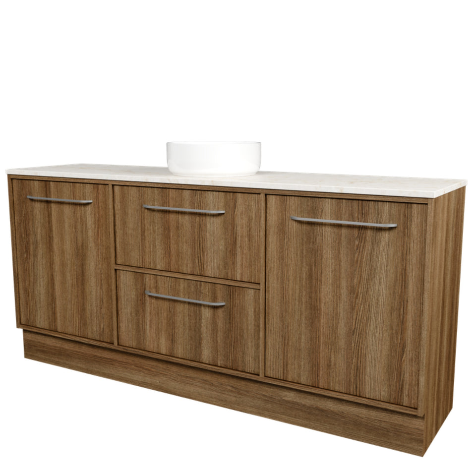Timberline Takano Floor Standing Vanity with SilkSurface Top and Above Counter Basin
