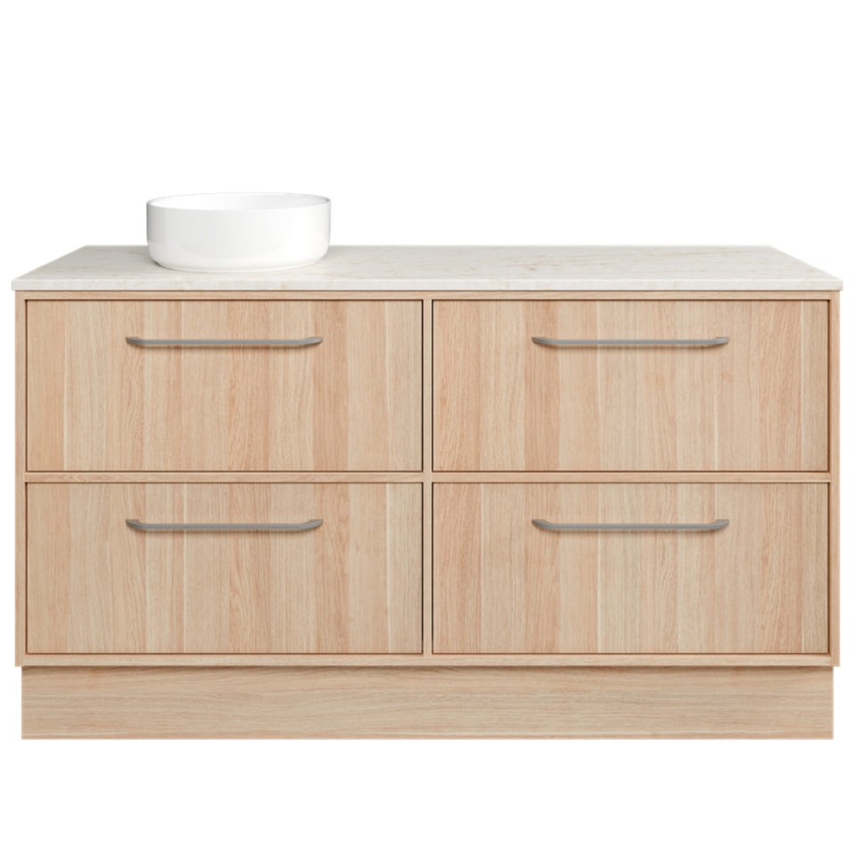 Timberline Taro Floor Standing Vanity with SilkSurface Top and Above Counter Basin