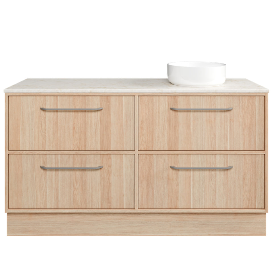 Timberline Taro Floor Standing Vanity with SilkSurface Top and Above Counter Basin