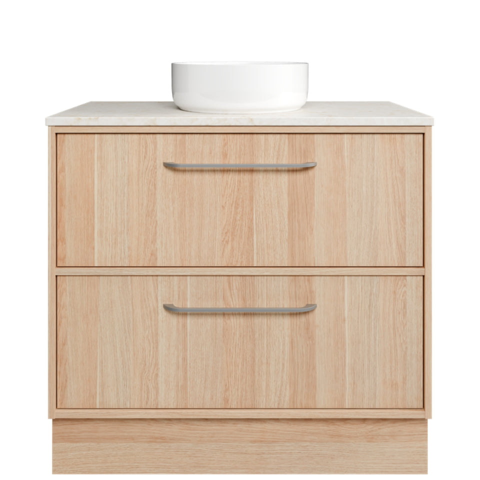 Timberline Taro Floor Standing Vanity with SilkSurface Top and Above Counter Basin