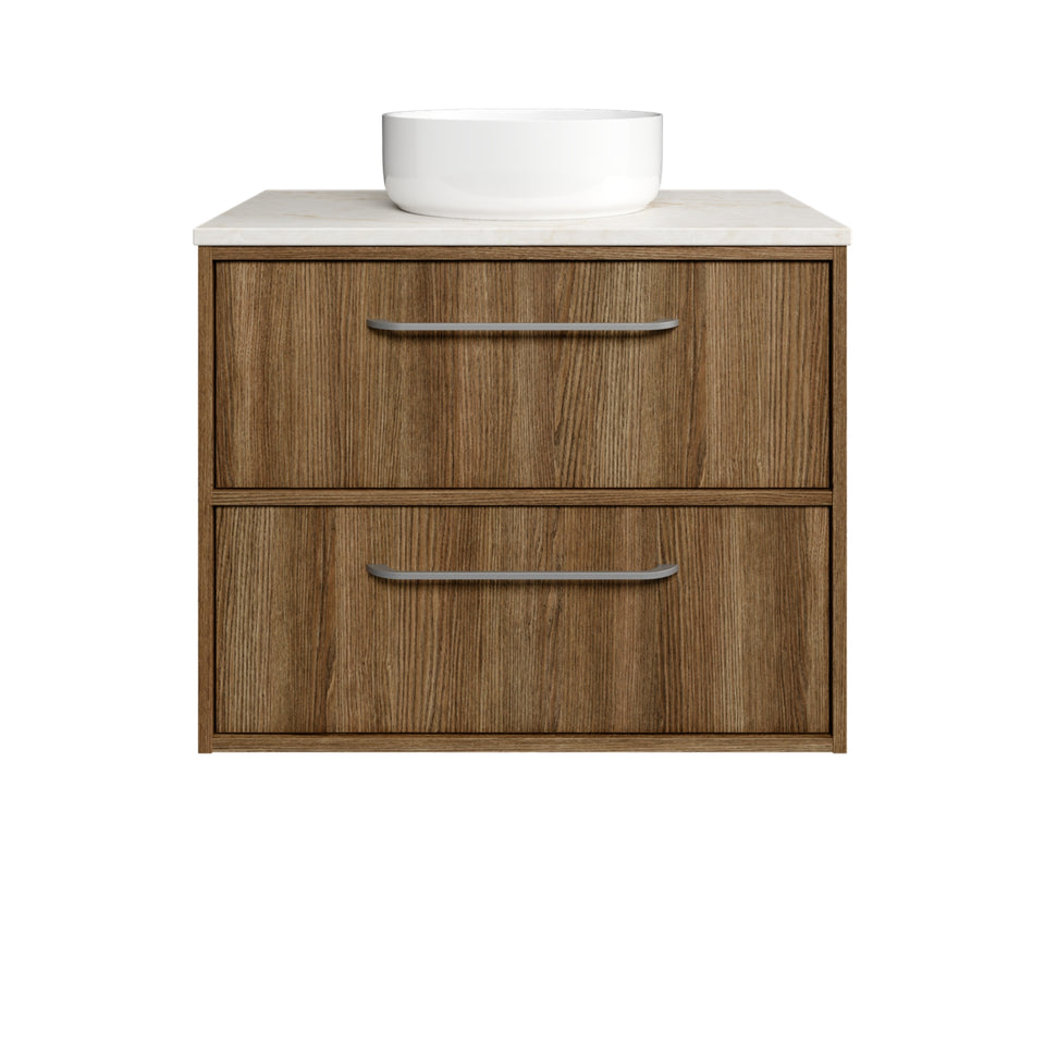 Timberline Taro Wall Hung Vanity with SilkSurface Top and Above Counter Basin