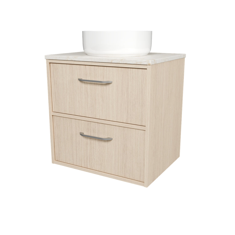 Timberline Taro Wall Hung Vanity with SilkSurface Top and Above Counter Basin