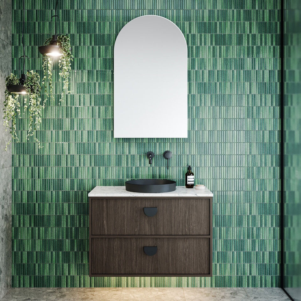 Timberline Taro Wall Hung Vanity with SilkSurface Top and Above Counter Basin