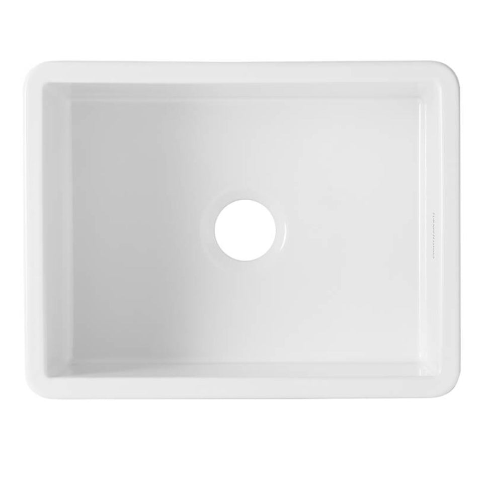 Turner Hastings Cuisine 60 x 46 Inset / Undermount Fine Fireclay Gloss White Sink