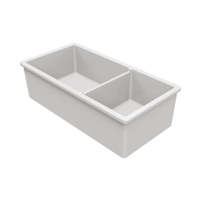 Turner Hastings Cuisine 93 x 48 One And A Half Bowl Inset/Undermount Gloss White Sink
