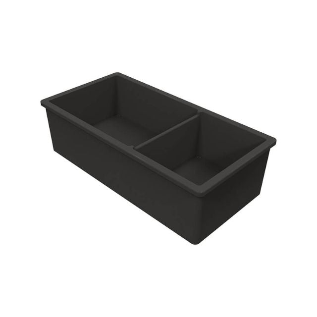 Turner Hastings Cuisine 93 x 48 One And A Half Bowl Inset/Undermount Matte Black Sink
