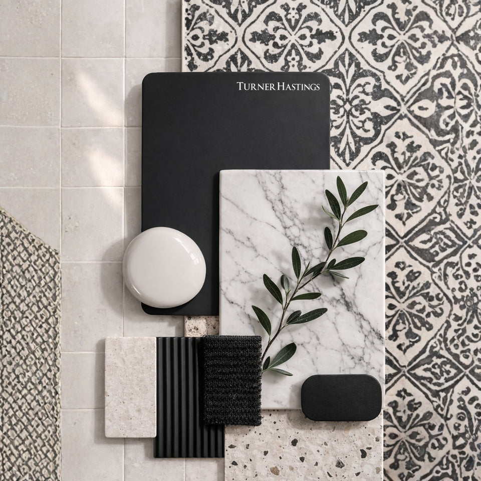Turner Hastings Evara 75 x 53 Wall Hung Vanity with Real Marble Top & Under Counter Basin - Volcanic Ash