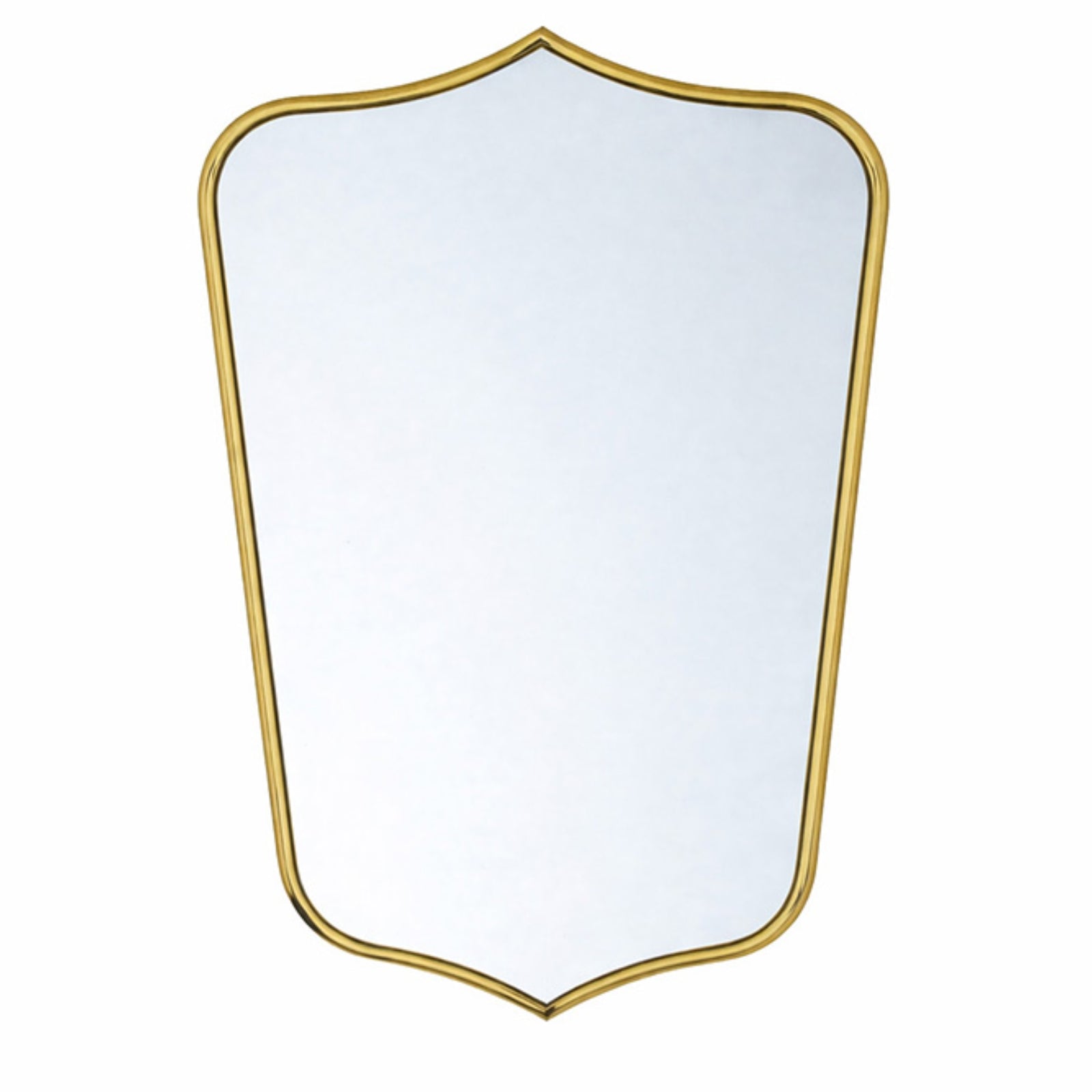 Turner Hastings Mayer Shield 800x500mm Mirror - Brushed Brass MA410MR-BB - The Blue Space