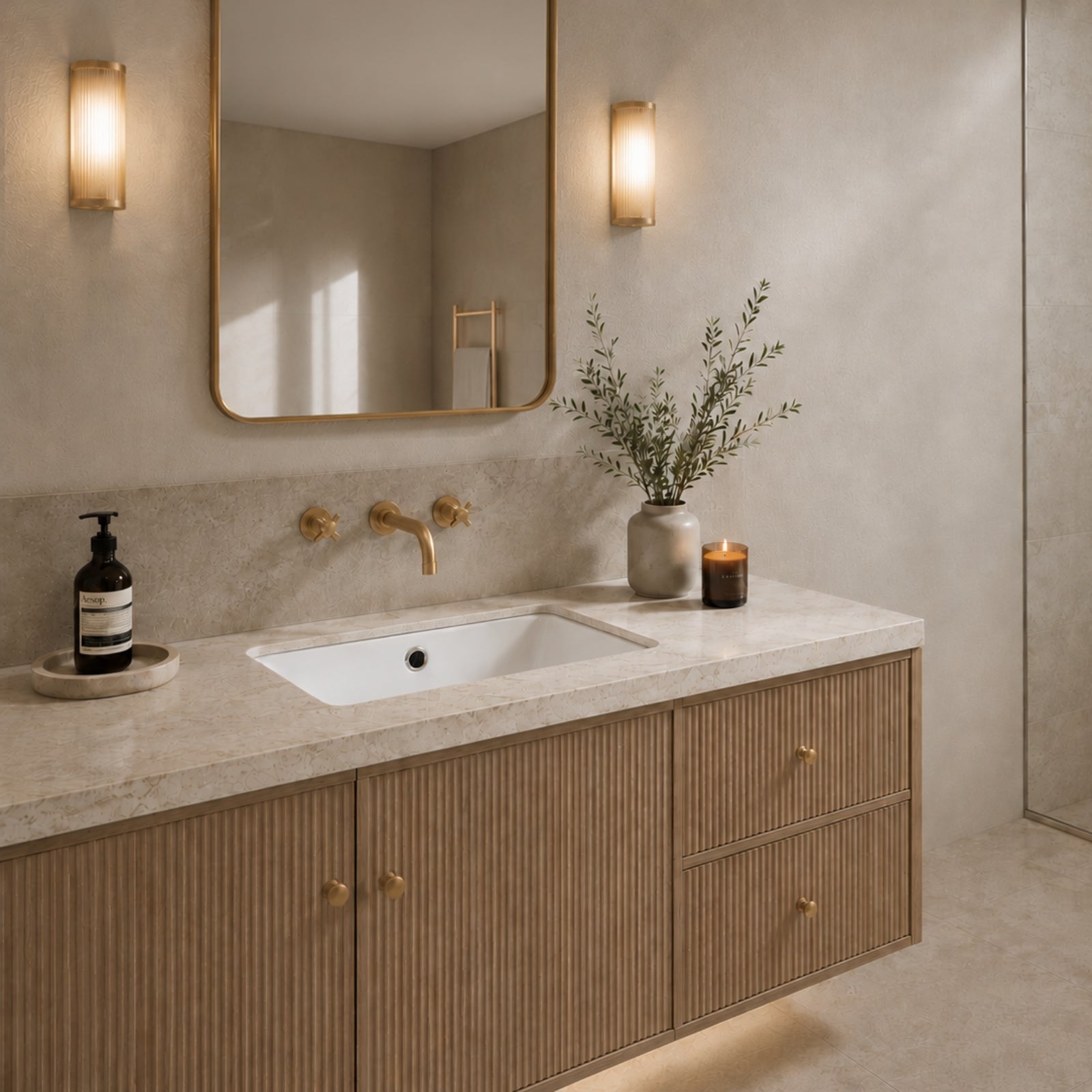 Lifestyle Turner Hastings Standard Agres 53x34 Under Counter Basin - Matte White 118373-MW - The Blue Space