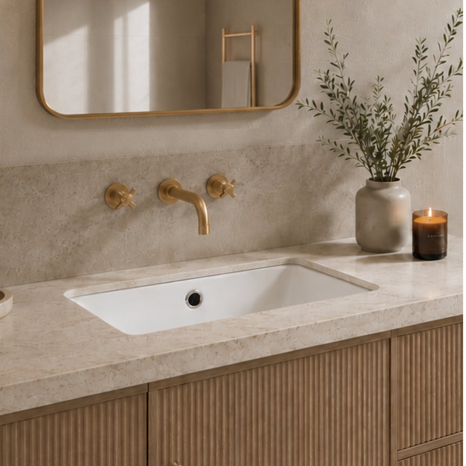 Main Turner Hastings Standard Agres 53x34 Under Counter Basin - Matte White 118373-MW - The Blue Space