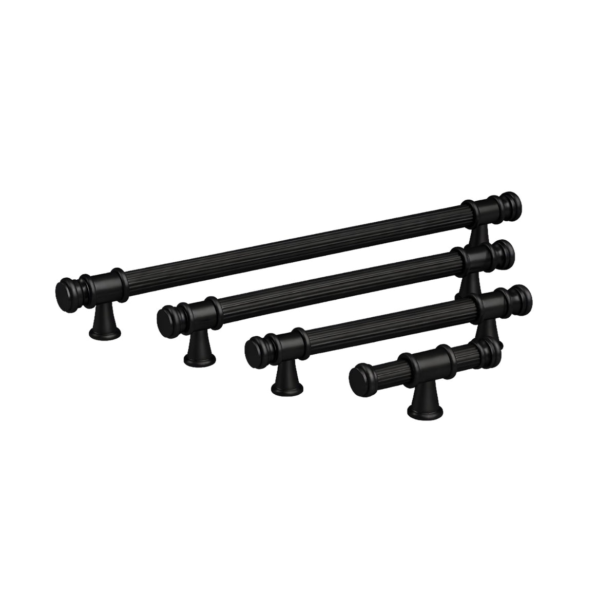 Variations Turner Hastings Verona 128mm Pull Handle Matte Black VE128CB-MB - The Blue Space
