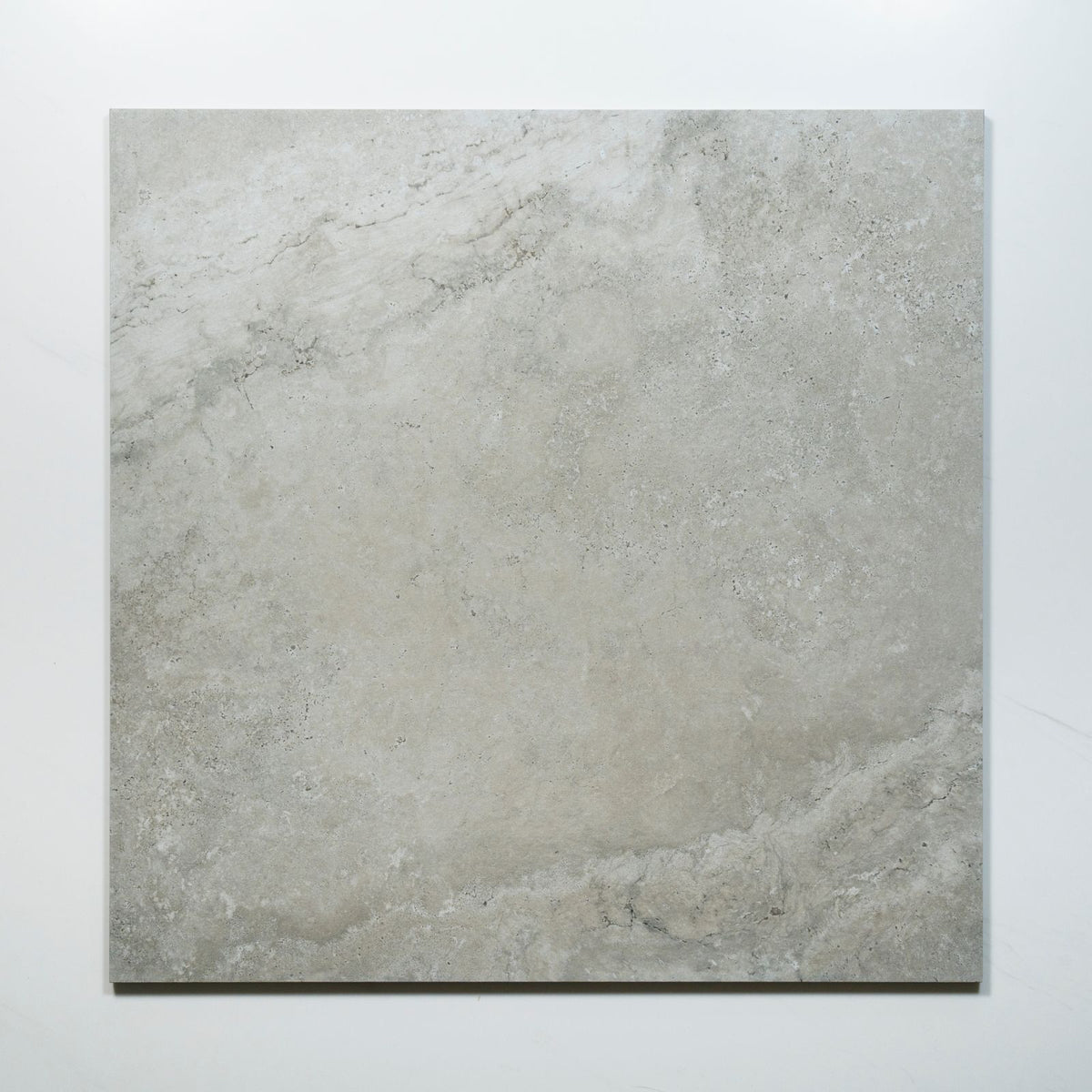 No Hand Tuscan Grey Travertine Look Tile 600mm x 600mm 6CRWSVM - The Blue Space