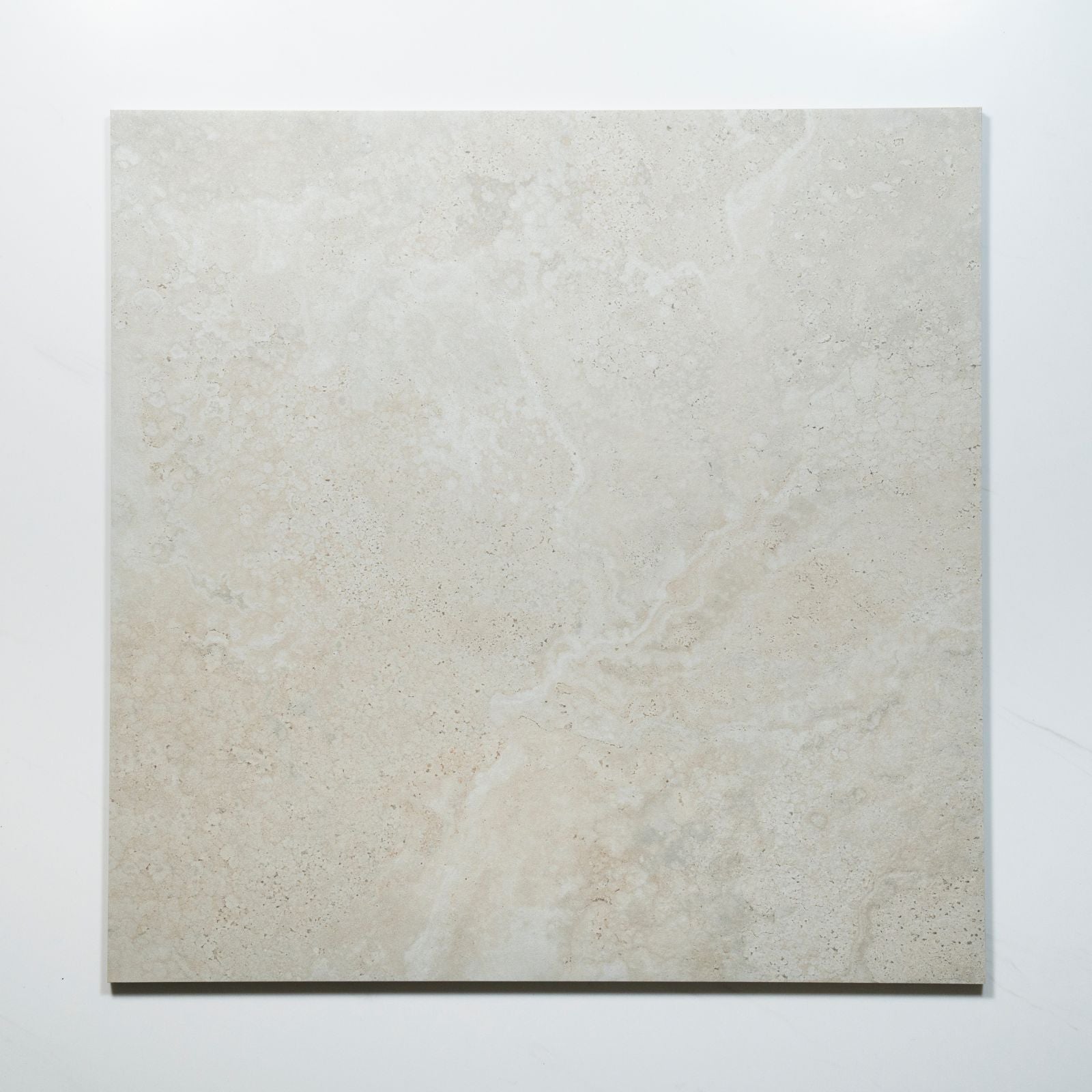 No Hand Tuscan White Travertine Look Tile 600mm x 600mm External 6CRWWHX - The Blue Space