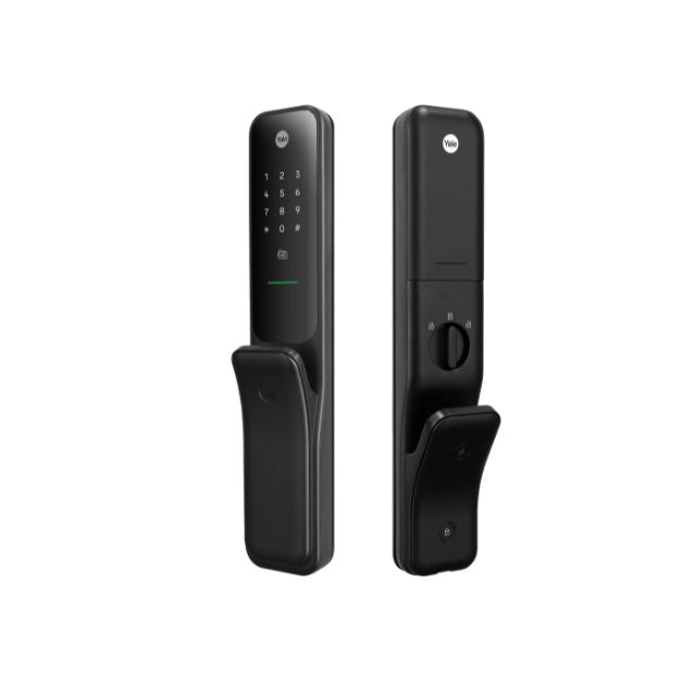 Yale Kyra Pro Smart Push/Pull Mortice Lock with Yale Home Module Matte Black