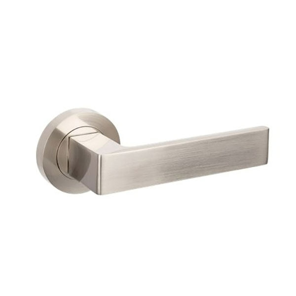 Zanda Boston Privacy Door Handle Set Brushed Nickel