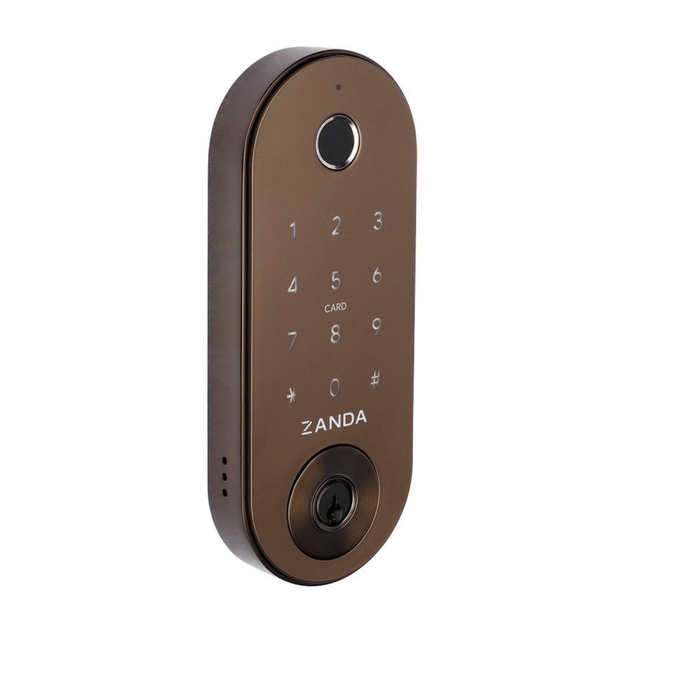 Zanda Stealth Smart Lock Deadbolt Ember Bronze