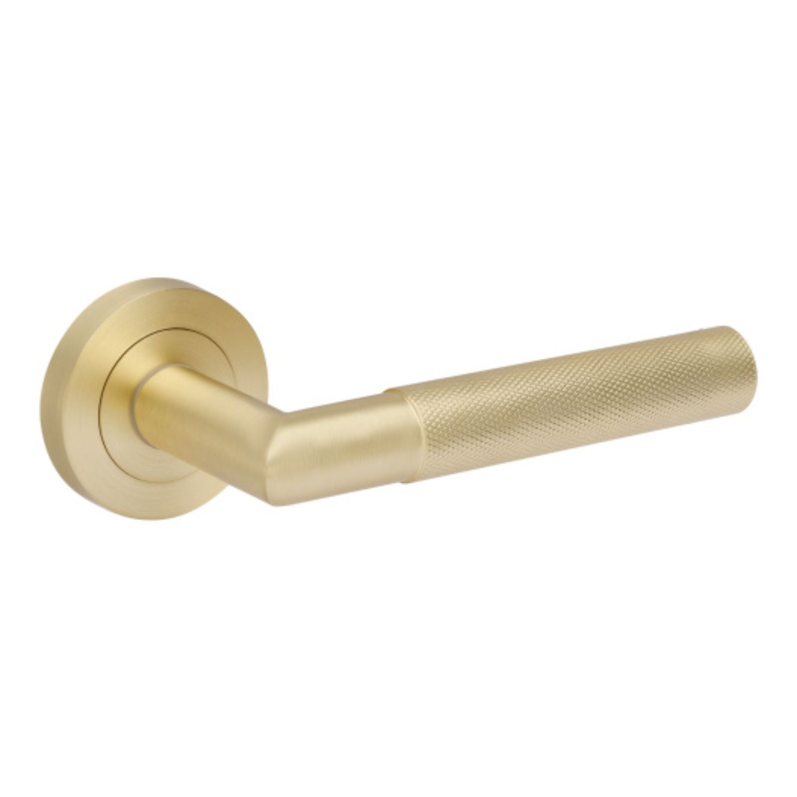 Looks Zanda Vertex Privacy Lever Set Satin Brass 10032.SB - The Blue Space