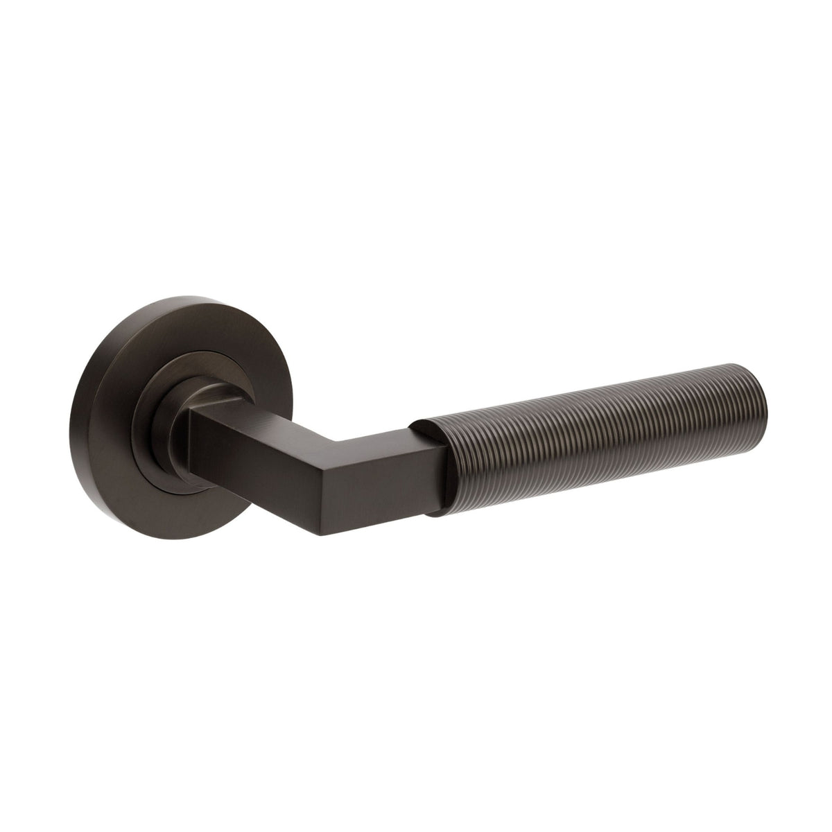 Zanda Zurich Fluted Dummy Lever Set (LH) Graphite Nickel 9355.DL.GN - The Blue Space
