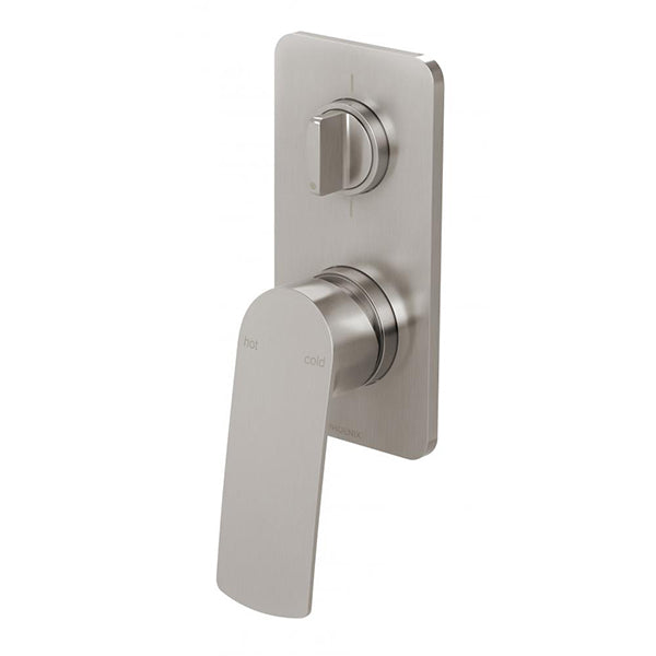 Phoenix Mekko Shower/Bath Mixer With Diverter - Brushed Nickel FULL SET