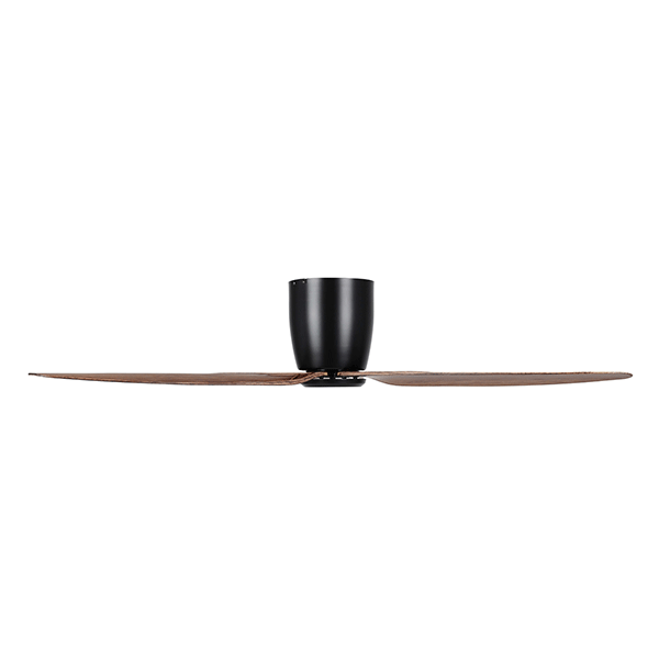 Eglo Seacliff 52in 132cm DC Ceiling Fan - Black with Light Walnut finish