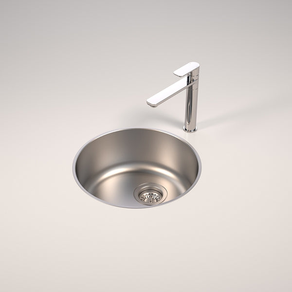 Caroma Luna Round Bowl Stainless Steel Sink