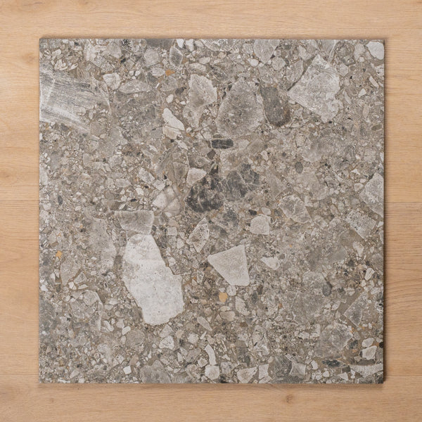 Southside Natural Terrazzo Matt P2 Porcelain Tile 450x450mm - The Blue Space