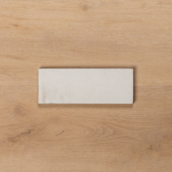 Sicily Bianco White Gloss Bejmat Cushioned Edge Porcelain Tile 75x200mm