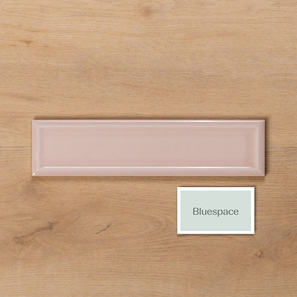 Whitehaven Pink Gloss Frame Ceramic Subway Tile 68x280mm