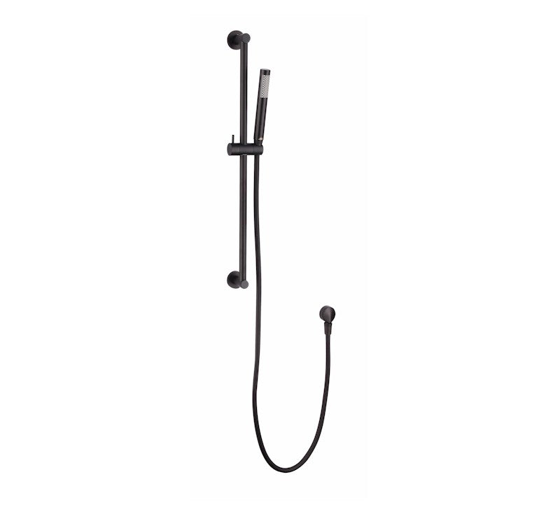 Star Hand Shower On Rail Matte Black