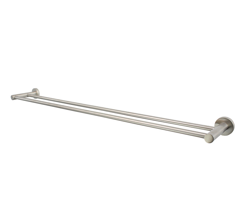 Mirage Double Towel Rail Brushed Nickel