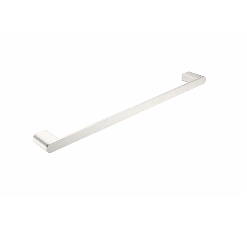 Nero Bianca Single Towel Rail 600mm Brushed Nickel