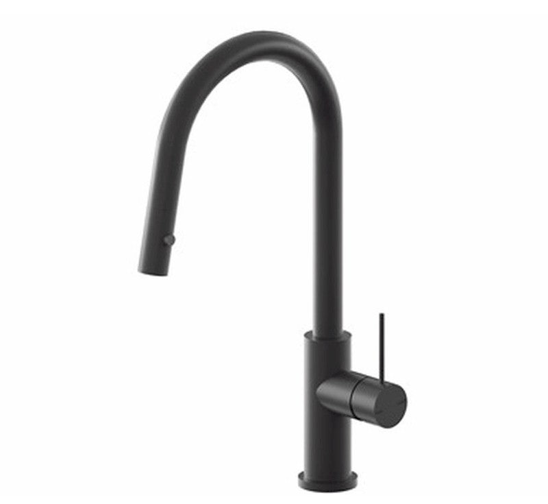 Nero Mecca Pull Out Sink Mixer With Vegie Spray Matte Black