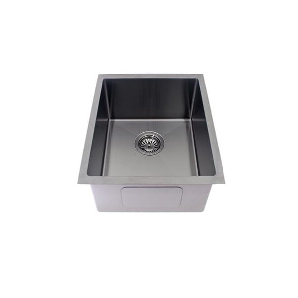 Single Bowl Sink - Round Corner, Round Waste Gun Metal