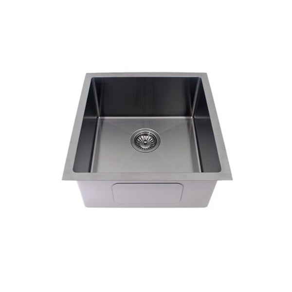 Single Bowl Sink - Round Corner, Round Waste Gun Metal