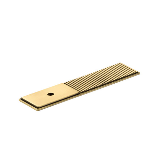 Momo Handles Barrington Backplate to Suit Knob Matt Brass