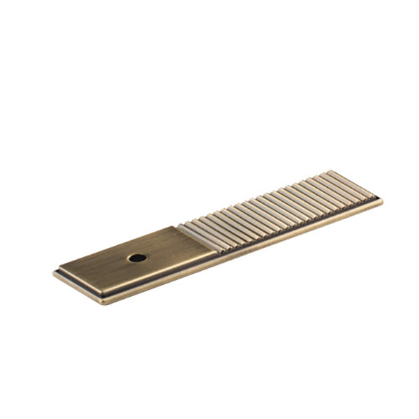 Momo Handles Barrington Backplate to Suit Knob Dark Brushed Brass