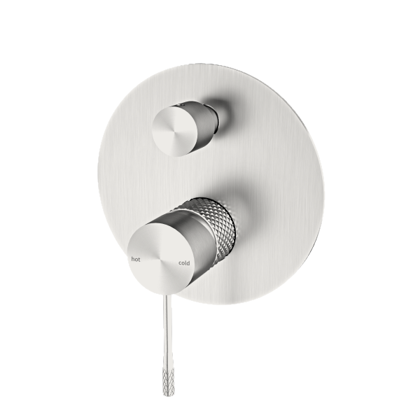 Opal Shower Mixer With Divertor Brushed Nickel