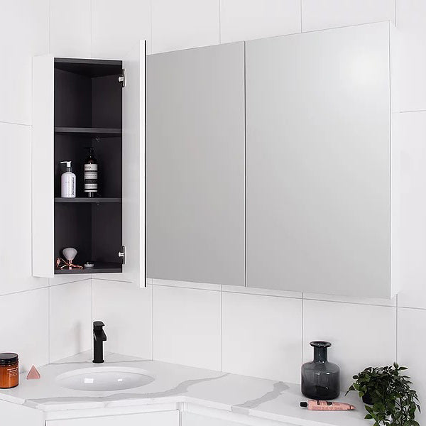 ADP Offset Corner Mirror Shaving Cabinet - The Blue Space
