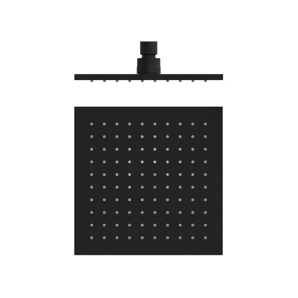 Nero 200mm Square Shower Head Matte Black | The Blue Space