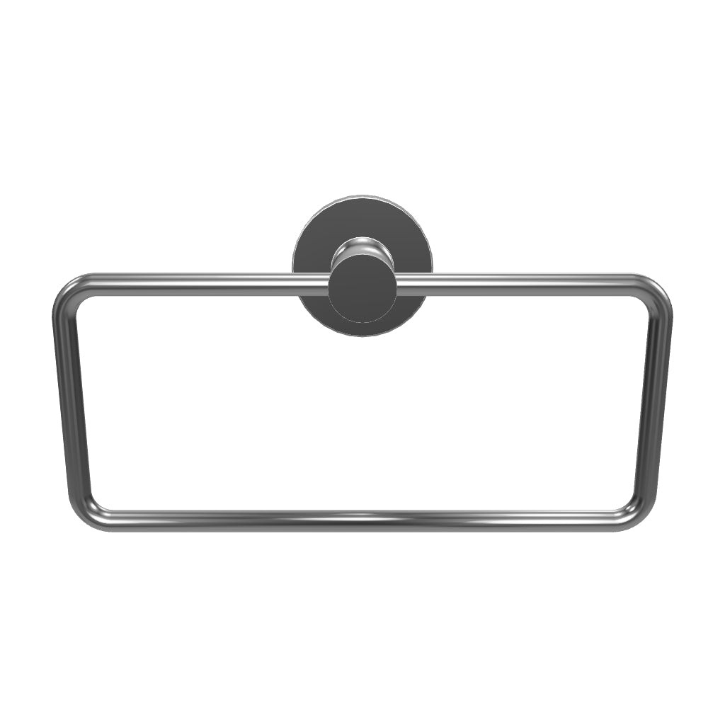 Phoenix Radii Hand Towel Holder Round Plate - Brushed Nickel 3D Model - The Blue Space