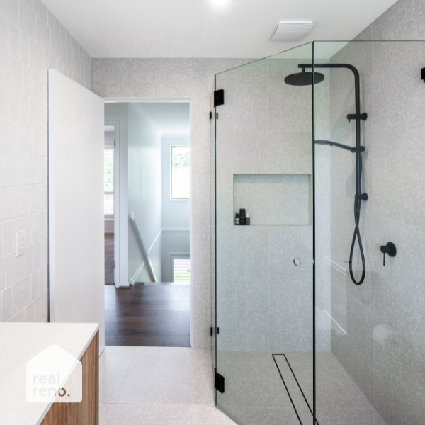 Radiant Tile Insert Linear Shower Grate Matt Black