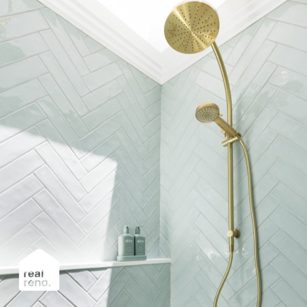 Phoenix Vivid Twin Shower-Brushed Gold