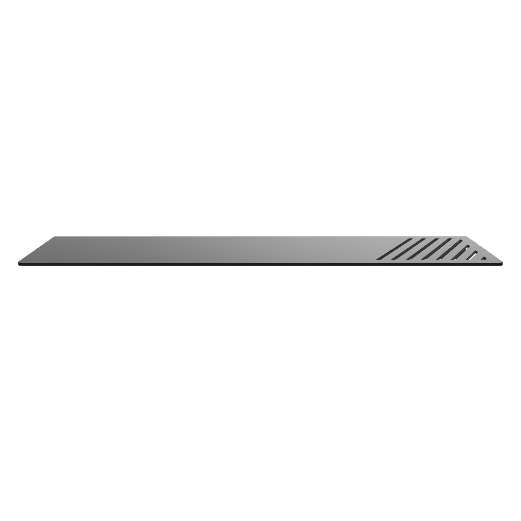 Clark Square Metal Shelf - Matte Black 430mm 3D Model - The Blue Space