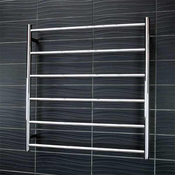 Radiant Round 6 Bar Non Heated Rail Polished Stainless Steel