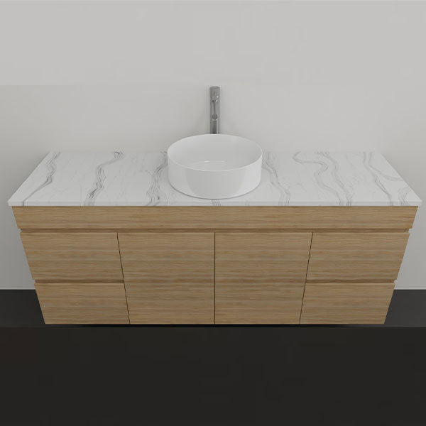 Timberline Bargo Wall Hung Vanity with Silksurface Top & Basin