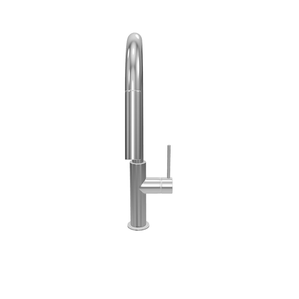 Phoenix Vivid Slimline Pull Out Sink Mixer - Chrome 3D Model - The Blue Space