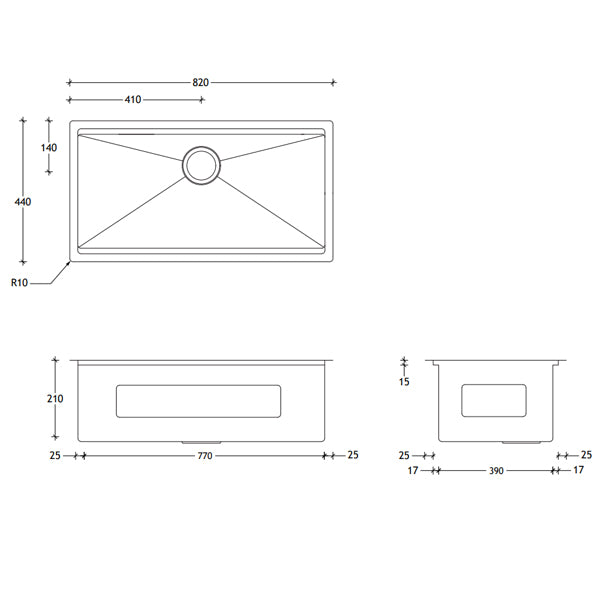 ADP Clovelly Universal 4 Piece Sink Set